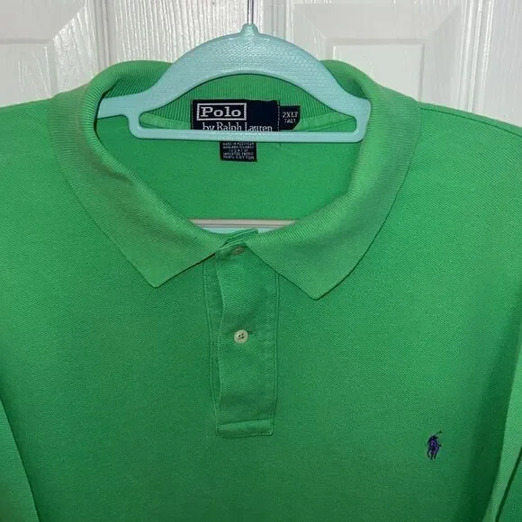 Polo by Ralph Lauren Men's Green Polo Shirt - Picture 3 of 6